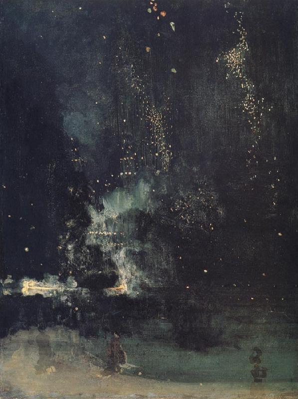 James Abbott McNeil Whistler Nocturne in Black and Gold,The Falling Rocket France oil painting art